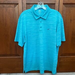 Attack Life by Greg Norman Teal Polo Shirt